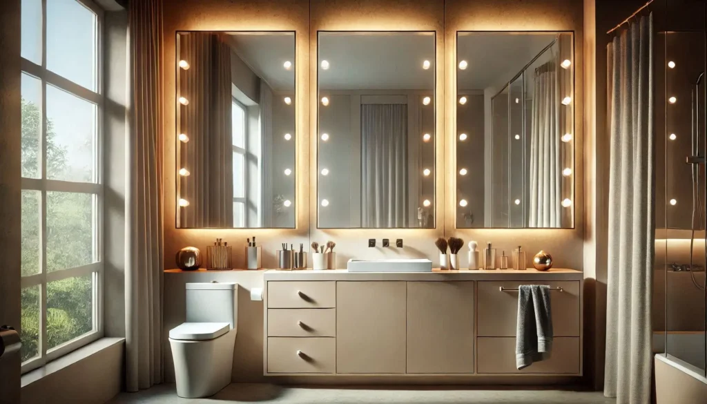 bathroom mirrors with lights